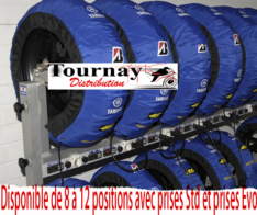 CAPIT-RACK 12 VOIES (6 paires de couvertures chauffantes) pour prise standard spécial MOTO3