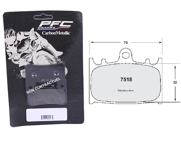 Plaquette de frein type 95 : utilisation circuit et route