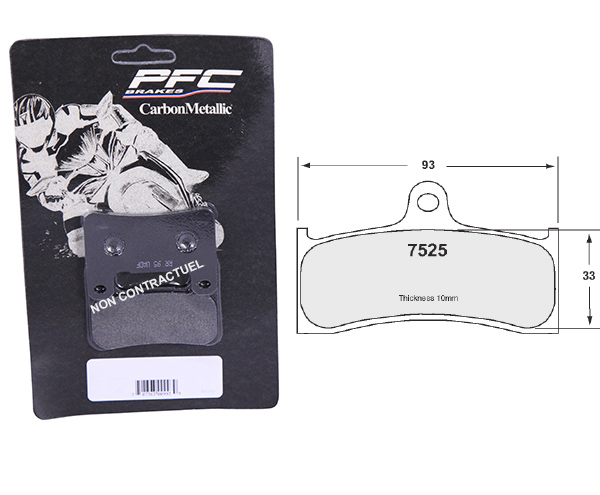 Plaquette de frein type 95 : utilisation circuit et route