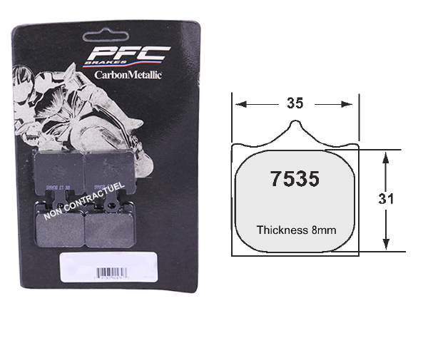 Plaquette de frein type 95 : utilisation circuit et route